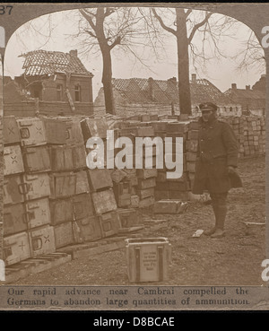 DEUTSCHE MUNITION, 1. WELTKRIEG Stockfoto