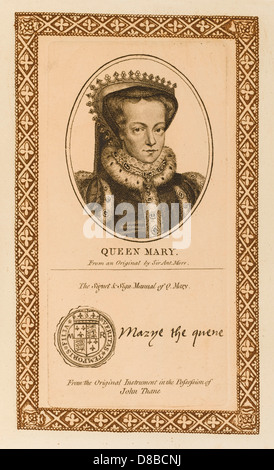 Königin Mary I., Tudor Stockfoto