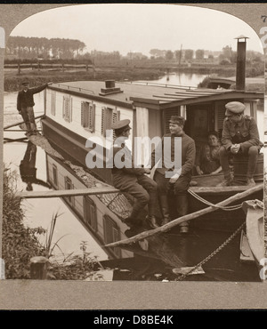 VERBÜNDETE IM ERSTEN WELTKRIEG IN FLANDERN Stockfoto