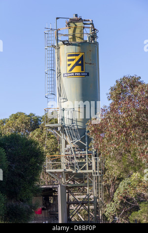 Zement mischen und liefern Anlagen, Sunbury, Victoria, Australien Stockfoto