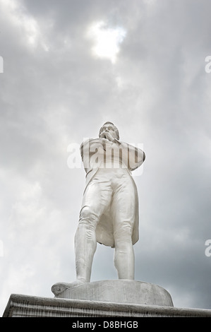 Statue von Sir Tomas Stamford Raffles Stockfoto