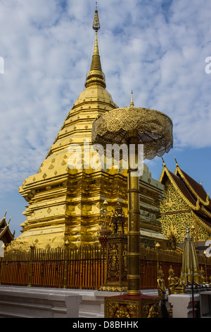 Wat Phrathat Doi Suthep Tempel in Chiang Mai, Thailand Stockfoto