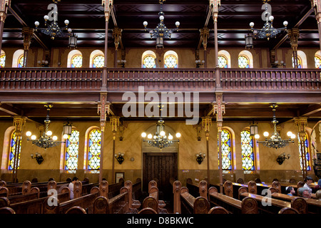 Dohany Straße Synagoge (The Great Synagogue) Interieur in Budapest, Ungarn. Stockfoto