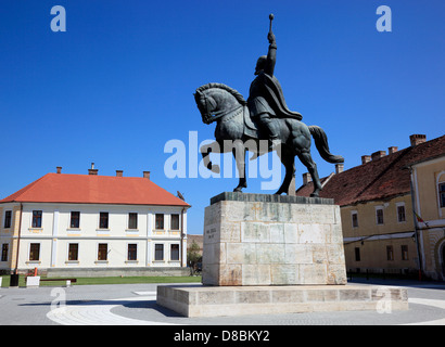 Reiterstatue von Michael der tapfere, Michael der tapfere, ein nationaler Held in der alten Festung, Alba Iulia, Balgrad, Transyl Stockfoto