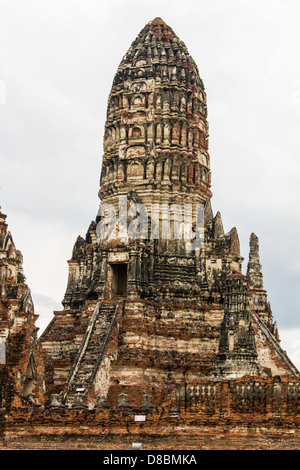 Wat Chaiwatthanaram Tempel in Ayutthaya Stockfoto
