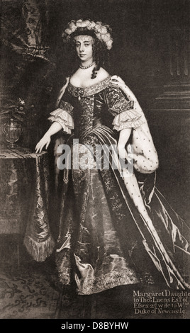 Margaret Cavendish, geb. Lucas, Herzogin von Newcastle-upon-Tyne, 1623-1673. Englische Aristokrat, fruchtbarer Schriftsteller und Wissenschaftler. Stockfoto