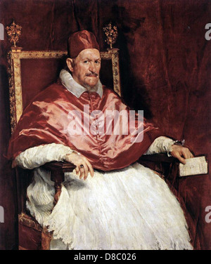 Diego Velazquez Portrait von Papst Innozenz X 1650 Galeria Doria-Pamphilj - Roma Stockfoto