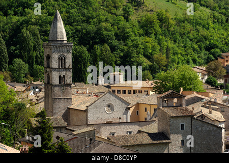 Italien, Le Marche, Valnerina, Visso, Collegiata di Santa Maria Stockfoto