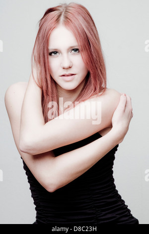 Rothaarige Frau, portrait Stockfoto