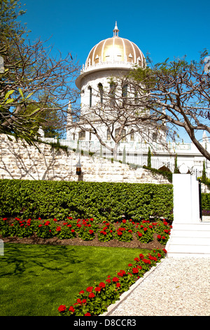 Der Schrein des Bab und die Bahai-Gärten, Haifa, Israel, Nahost Stockfoto