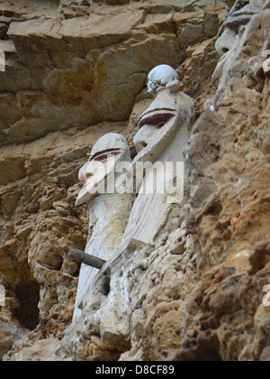 Karaia Sarcofagos, Chachapoyas, Amazonas, Peru Stockfoto