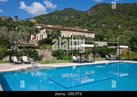 Landhotel. Binibona. Mallorca. Spanien Stockfoto