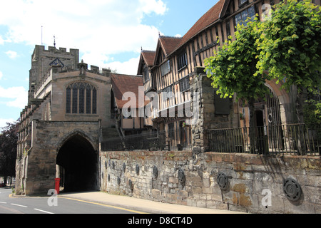 Lord Leycester Hospital, Warwick, die als Krankenhaus von Robert Dudley, Earl of Leicester, Favorit der Königin Elizabeth habe ich gegründet Stockfoto