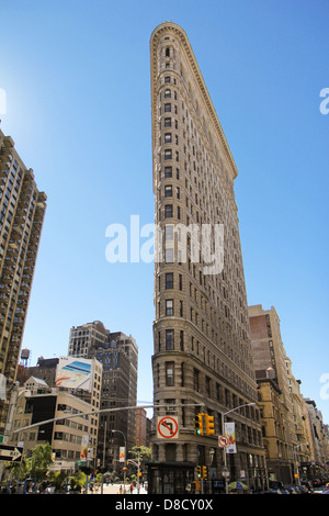 Flat Iron Building groß Manhattan Szene NewYork Chelsea big Apple Amerika Usa sky Scrapper Stockfoto