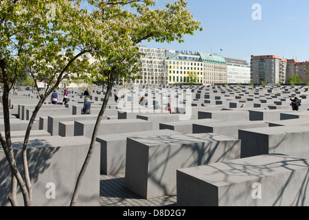 Das Denkmal für die ermordeten Juden Europas Stockfoto