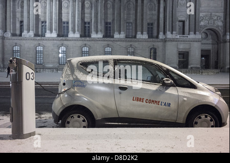 Der letzte Schrei in französischen Mietwagen. Stockfoto