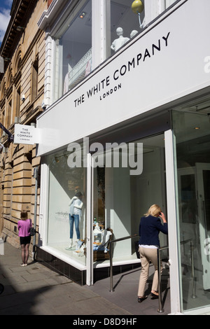 The White Company speichern in Nottingham, England, Vereinigtes Königreich Stockfoto