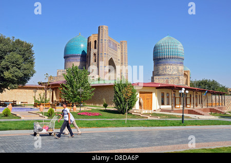 Bibi-Khanym Moschee in Samarkand Stockfoto