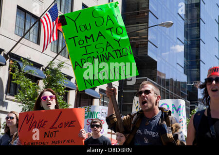 März gegen GVO - 2013, Washington DC Stockfoto