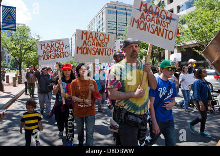 März gegen GVO, 2013 - Washington, DC USA Stockfoto