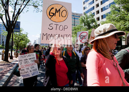 März gegen GVO, 2013 - Washington, DC USA Stockfoto