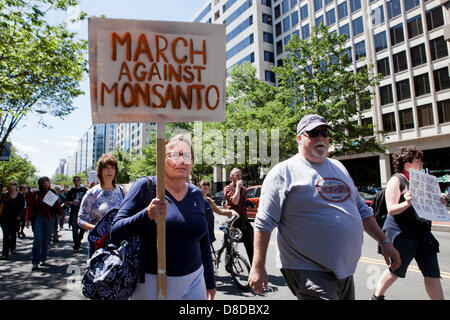 März gegen GVO, 2013 - Washington, DC USA Stockfoto