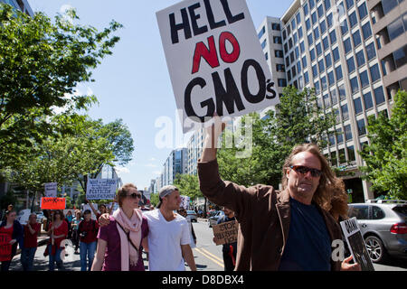 März gegen GVO, 2013 - Washington, DC USA Stockfoto