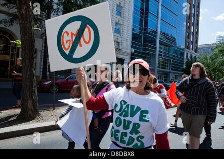 März gegen GVO, 2013 - Washington, DC USA Stockfoto