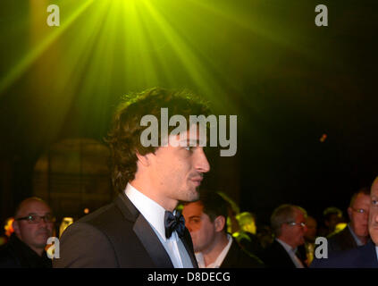 London, UK. 26. Mai 2013. Der Dortmunder Mats Hummels während der Club after-Party im Natural History Museum in London, England, 26. Mai 2013. Borussia Dortmund verlor das letzte Fußballspiel UEFA Champions League gegen FC Bayern München im Wembleystadion in London am 25. Mai 2013. Foto: Federico Gambarini/Dpa/Alamy Live News Stockfoto