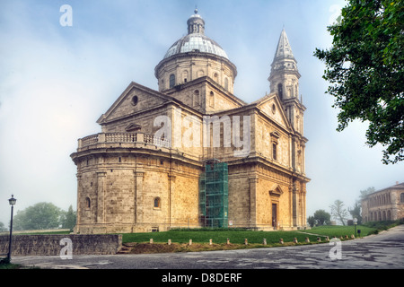 Wallfahrtskirche San Biagio in Montepulciano, Toskana, Italien Stockfoto