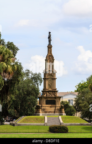 Savannah Konföderierten Denkmal, abgeschlossen im Jahre 1879, in Forsyth Park gelegen Stockfoto