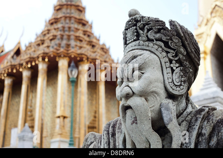 Architektur des Grand Palace Tempel Wat Phra Kaeo, Bangkok, Thailand Stockfoto