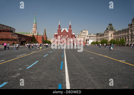 Moskauer staatliche historische Museum Roter Platz Moskau Stockfoto