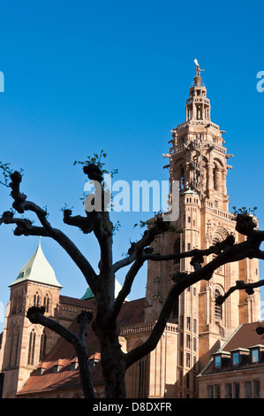 Kilianskirche, St. Kilian´s Kirche in Heilbronn, Süddeutschland – spätgotische Hallenkirche, Ursprünge gehen zurück bis ins 11. Jahrhundert Stockfoto