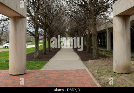 Vor der Memorial Art Gallery. Stockfoto