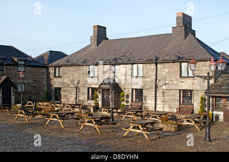 Das berühmte Jamaica Inn on Bodmin Moor, Cornwall, UK Stockfoto