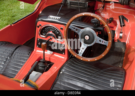 Der Bond Bug ist eine kleine britische zweisitzige, dreirädrige Sportwagen von Reliant in den 1970er Jahren gebaut. Stockfoto