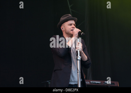 Oliver Stanley "Olly" Murs ist eine englische Singer-Songwriter, Musiker und TV-Moderatorin. Stockfoto