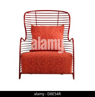 Schöne rote Sessel für Ihr Wohnzimmer Stockfoto