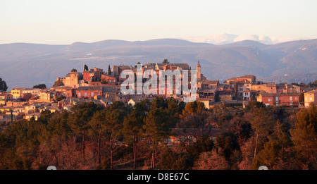 Roussillon und Mont Ventoux in der Provence-Alpes-Côte d ' Azur, Frankreich, Europa Stockfoto