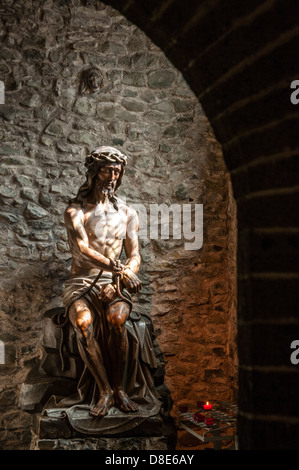 Jesus Figur in der Basilika des Heiligen Blutes, Brügge, Belgien Stockfoto