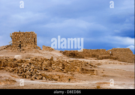 Antike Stadt Masada Stockfoto