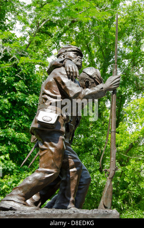 Mississippi, Vicksburg. African-American Memorial Vicksburg nationaler militärischer Park, Mississippi. Stockfoto