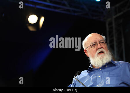 Hay on Wye, UK. Sonntag, 26. Mai 2013 im Bild: Daniel Dennett.  Re: Der Telegraph Hay Festival, Hay on Wye, Powys, Wales. Bildnachweis: D Legakis/Alamy Live-Nachrichten Stockfoto