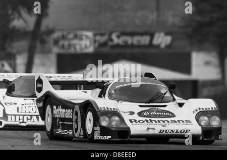 1000 KM Monza, 1985, Porsche 956, Dereck Bell, Hans Stuck, Stockfoto