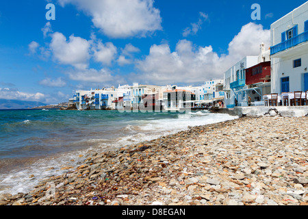 Die kleine Venedig von Mykonos-Insel in Griechenland Stockfoto