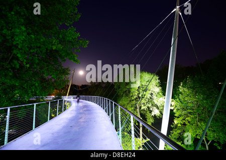 Freiheitsbrücke in Greenville, South Carolina, USA Stockfoto