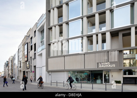 Berlin, Deutschland, eine neue exklusive Wohngebaeudes Living Bauhaus Hausvogteiplatz Stockfoto