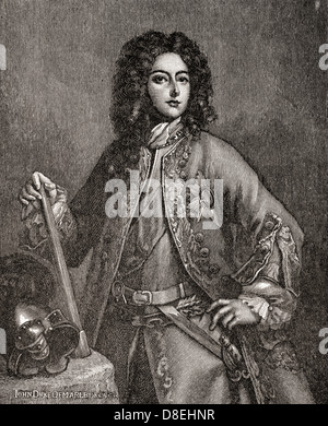 John Churchill, 1. Duke of Marlborough, Fürst von Mindelheim, 1650 – 1722. Englischer Soldat und Staatsmann. Stockfoto