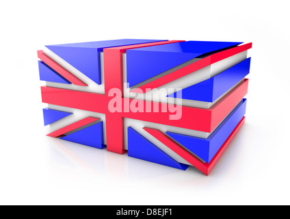 Anschluß-Markierungsfahne - 3D-Konzept Stockfoto